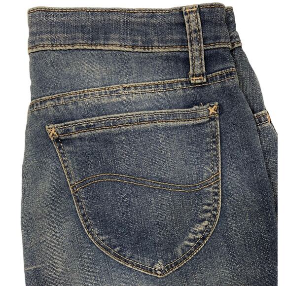 Lee Riders Womens Jeans‎ Size 4 M Midrise Straight Medium Wash Denim Stretch - Picture 10 of 11
